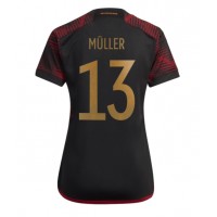 Njemačka Thomas Muller #13 Gostujuci Dres za Ženska SP 2022 Kratak Rukav